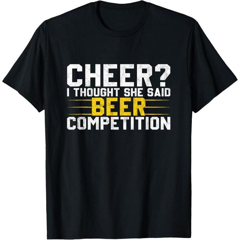 Cheer Dad Cheerleader I Thought She Said Beer Competition T-Shirt  made in us Hoodie, Sweatshirt | TeeBloomCo.com