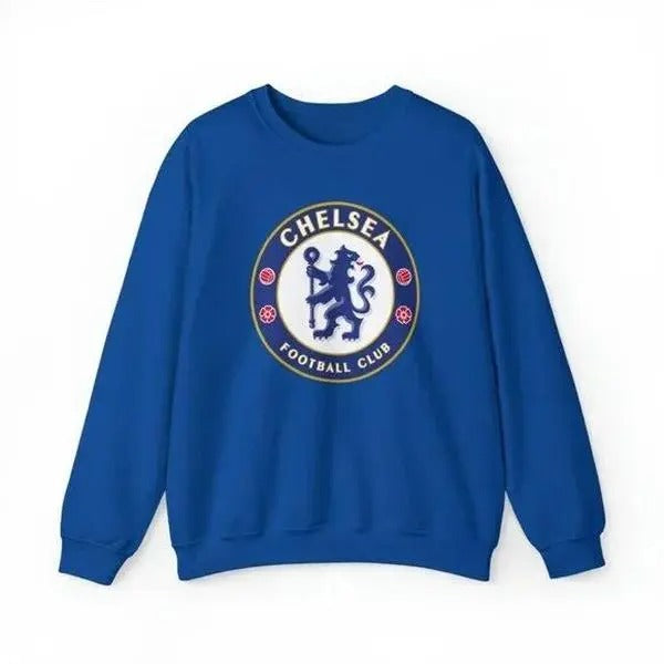Chelsea football club Crewneck Sweatshirt shirt retro tee H34 royal blue Hoodie | TeeBloomCo.com
