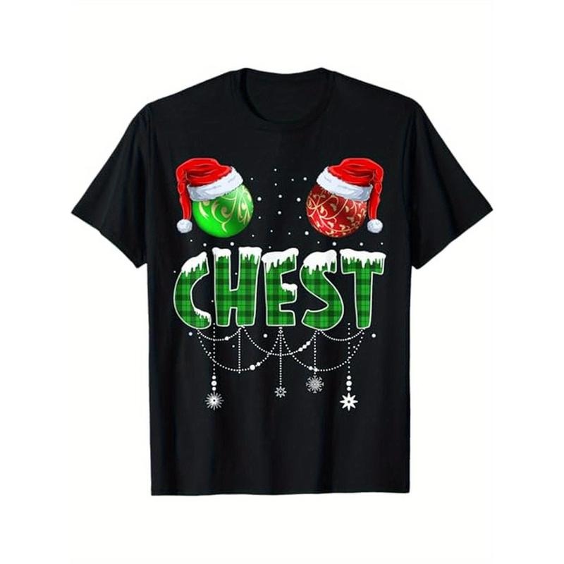 Chest Nuts Christmas T Shirt Matching Couple Chestnuts T-Shirt, 100% Cotton, Gift for Men Women Dad Mom Friends, S-XXXL,...
