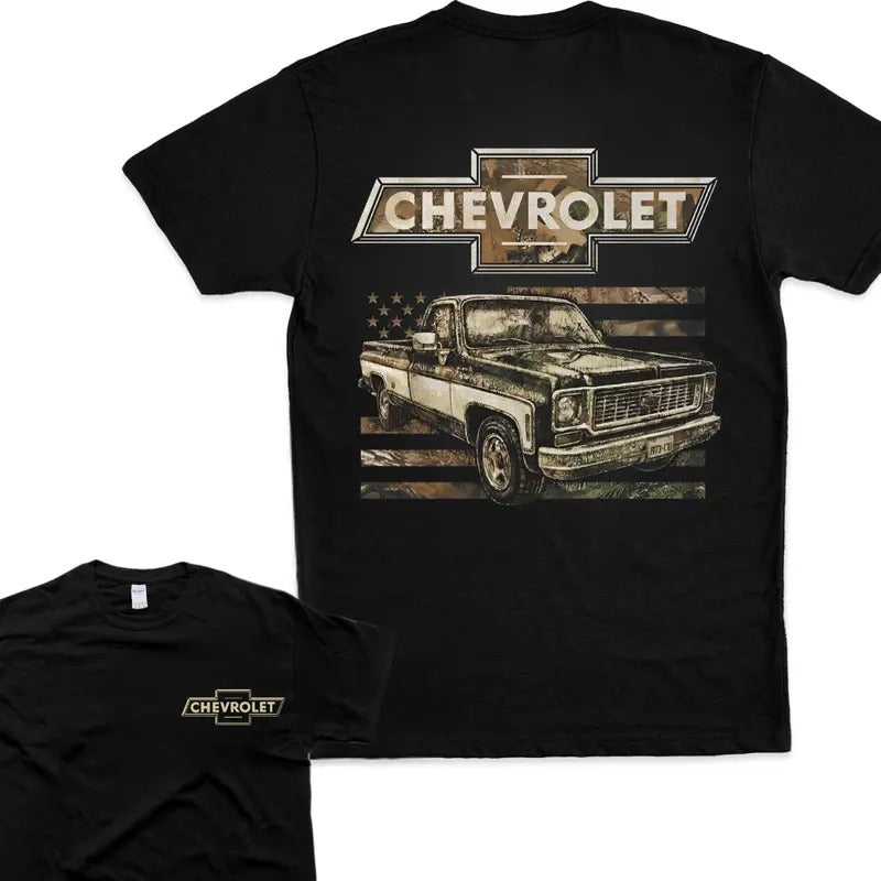 Chevrolet Hoodie 73 Camo Flag T-Shirt  High Performa Womenswear Men Top Sweatshirt | TeeBloomCo.com