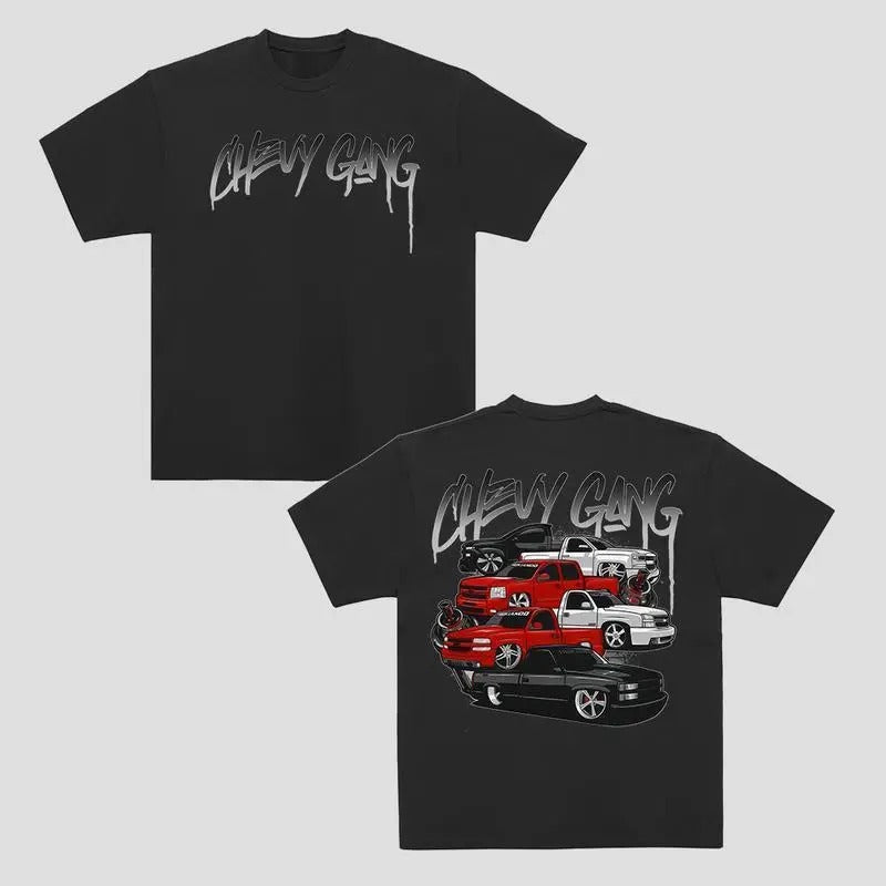 Chevy Gang Graphic T Shirt Chevy Silverado Mens,for Womenswear Top Hoodie, Sweatshirt | TeeBloomCo.com