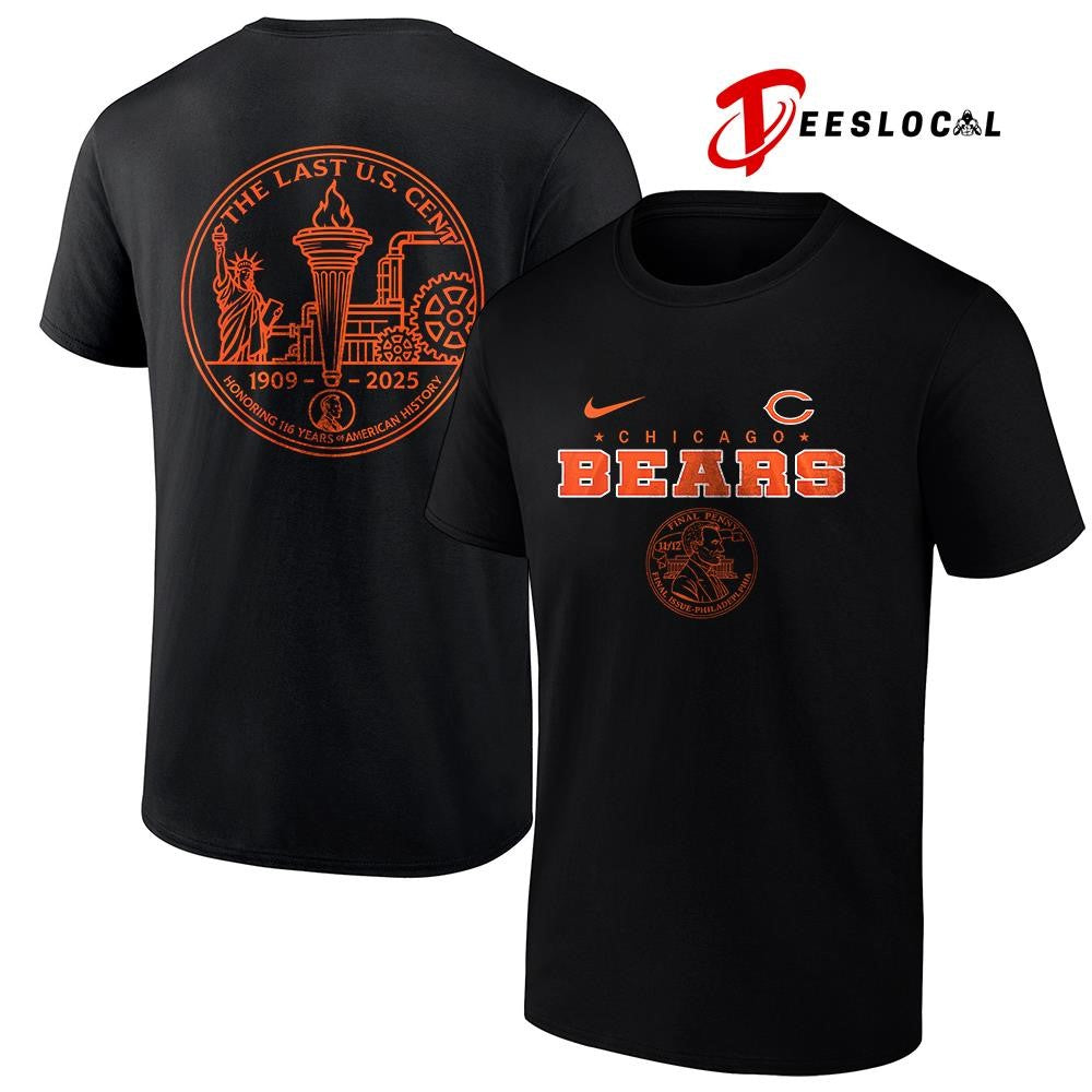 Chicago Bears the last US cent honoring 116 years of America history shirt