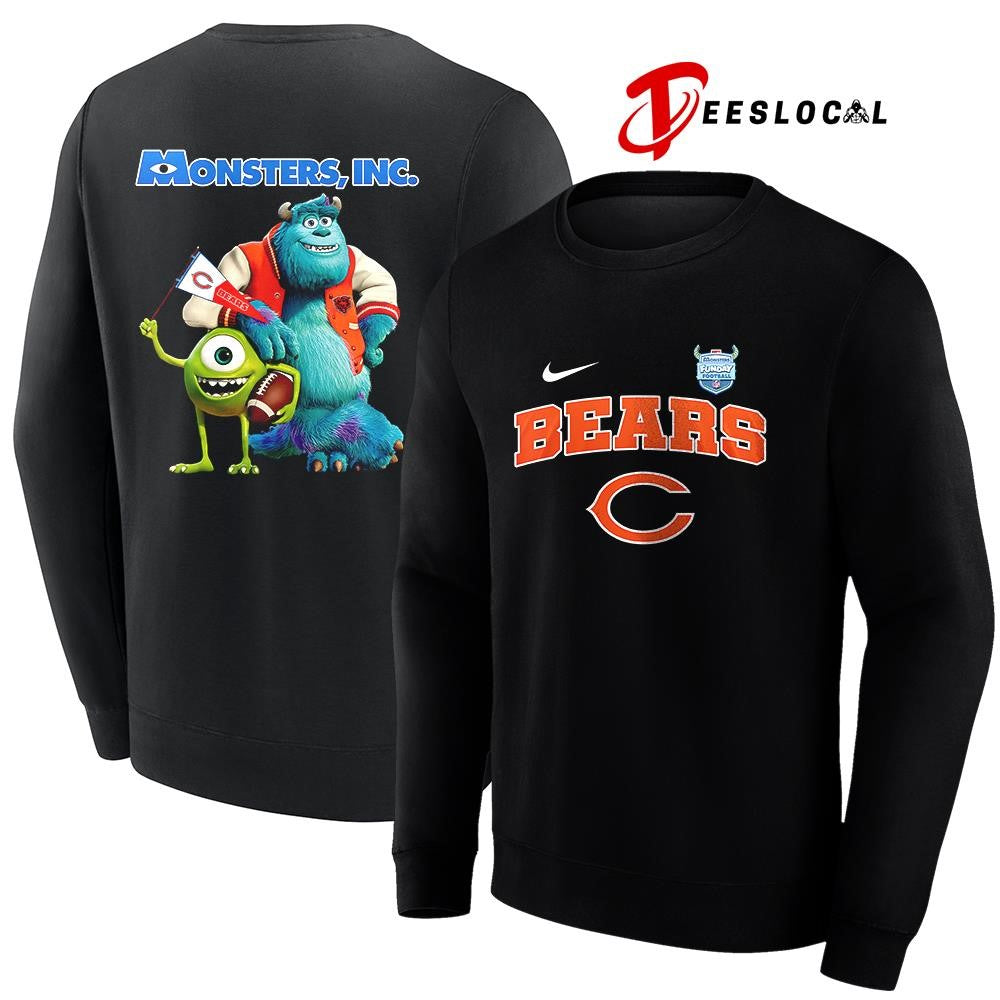 Chicago Bears x Monster Inc Funday cartoon shirt