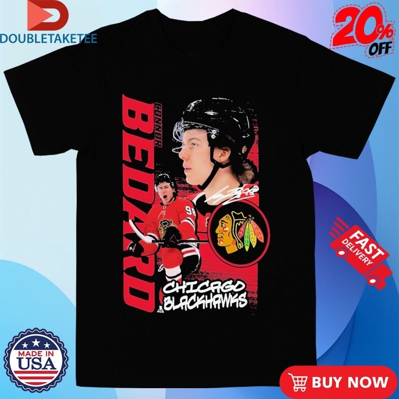 Chicago Blackhawks Connor Bedard Playmaker NHL Signature Shirts