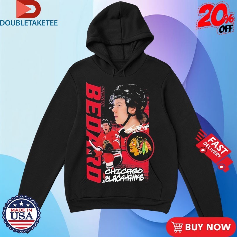 Chicago Blackhawks Connor Bedard Playmaker NHL Signature Shirts