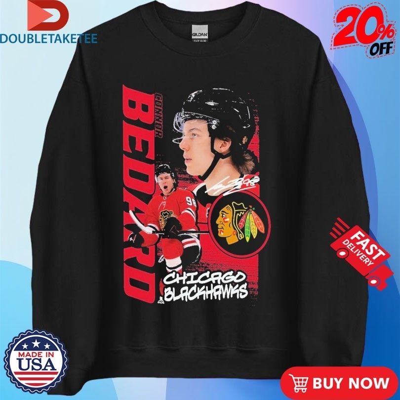 Chicago Blackhawks Connor Bedard Playmaker NHL Signature Shirts