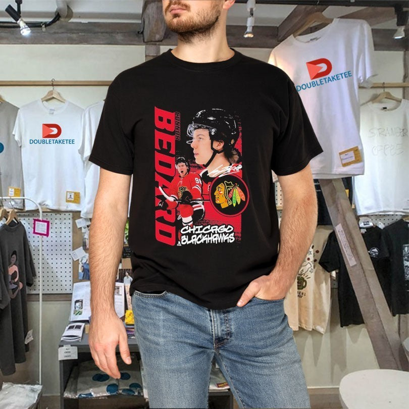 Chicago Blackhawks Connor Bedard Playmaker NHL Signature Shirts