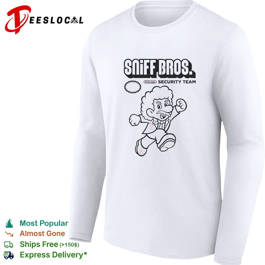 Chicago Bulls NBA Super Mario Sniff Bros Security Team shirt