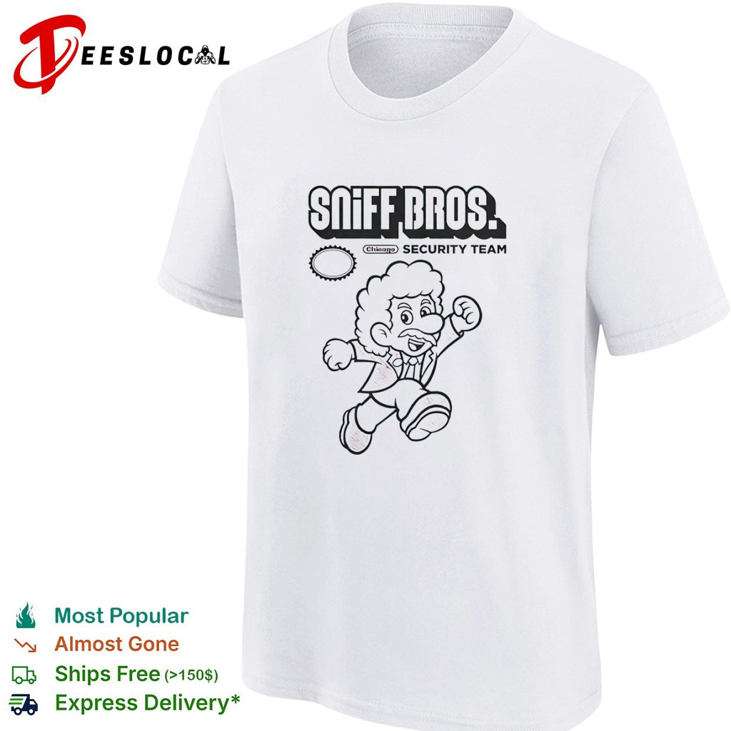 Chicago Bulls NBA Super Mario Sniff Bros Security Team shirt