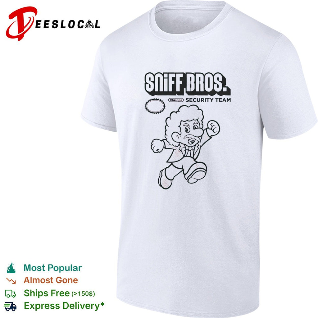 Chicago Bulls NBA Super Mario Sniff Bros Security Team shirt