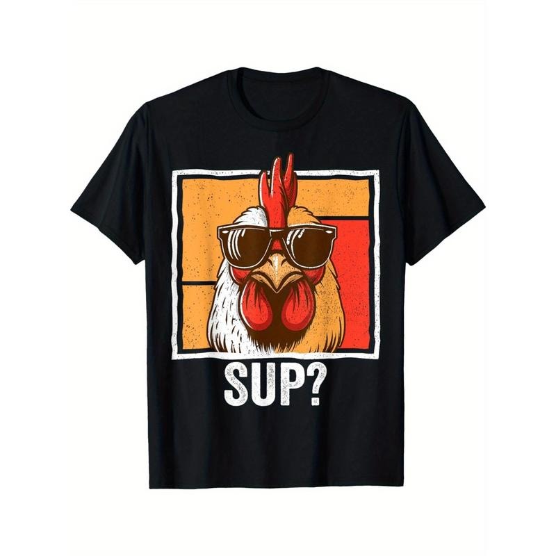 Chicken Sunglasses Animal Farm Funny For Farmer Men T-Shirt made in usa Hoodie, Sweatshirt | TeeBloomCo.com