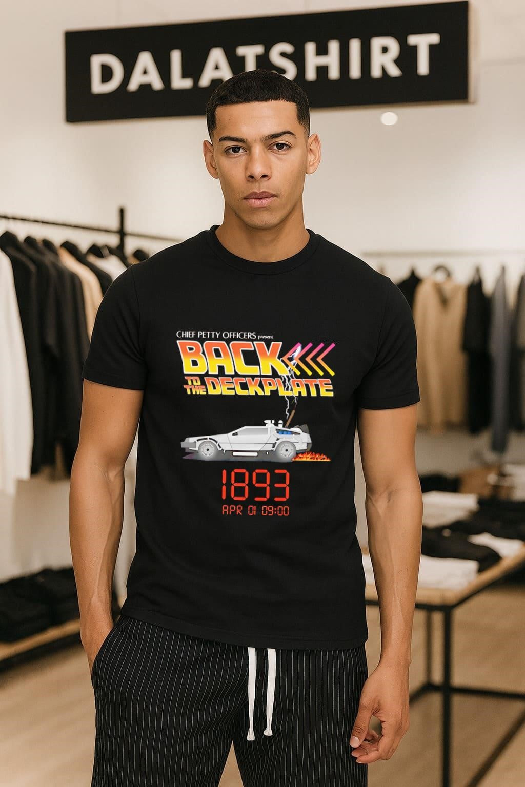 Chief Petty Officers Back To The Deckplate DeLorean 1893 shirt