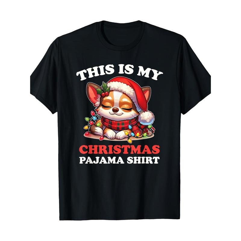 Chihuahua Weihnachten This Is My Christmas Pajama 220g 100% Cotton T-Shirt made in usa Hoodie, Sweatshirt | TeeBloomCo.com