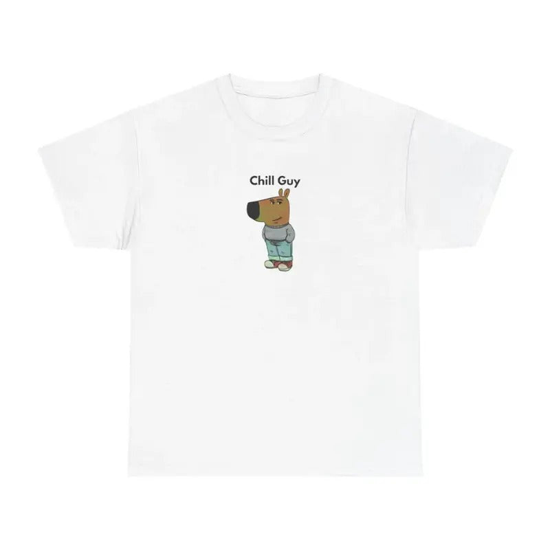 Chill Guy Shirt  - CopyViral Meme Shirt, Sarcastic Meme Shirts, Meme t-shirt- Menswear Shortsleeve Streetwear Hoodie,...