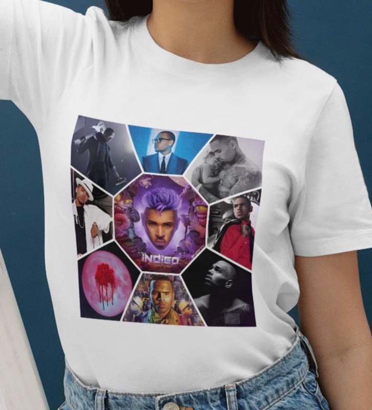 Chr1s Br0wn Albums Collage T-Shirt, Vintage Unisex Sweatshirt, Vintage Unisex Hoodie Comfort Tops Style | TeeBloomCo.com