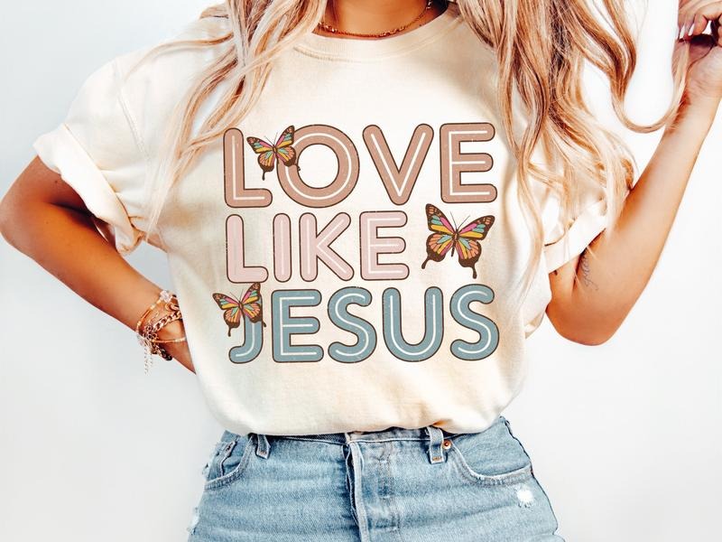 Christian Love Like Jesus T Shirt, Christian God Shirt, Jesus Shirt, Jesus T Shirt, Christian Jesus Gifts, Unisex Short...