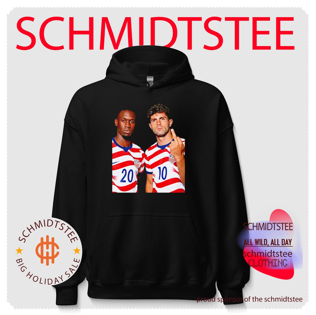 Christian Pulisic and Folarin Balogun USMNT middle finger shirt