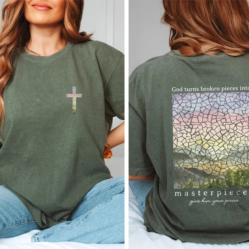 Christian Shirts Bible Verse Shirt Christian TShirt Religious Gift Jesus Shirt Christian Apparel T Shirt Baptism Gift for...