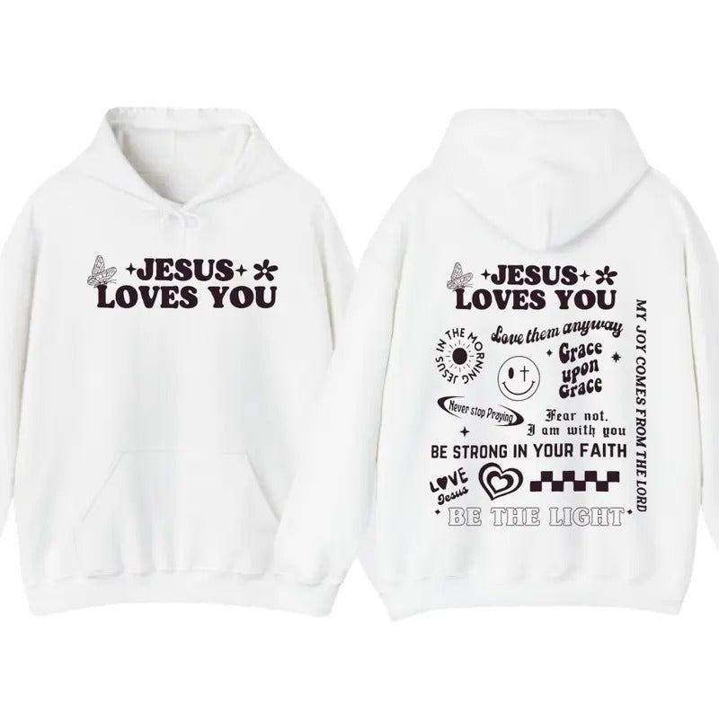Christian Tshirt Jesus Love You Apparel Christian Hoodie Christian Graphic Sweatshirt | TeeBloomCo.com