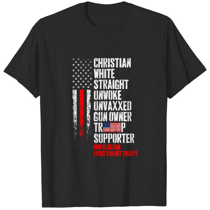 Christian White sweatshirt Straight Unwoke Unvaxxed Guns Owner  T-shirt, sweater and Hoodie | TeeBloomCo.com