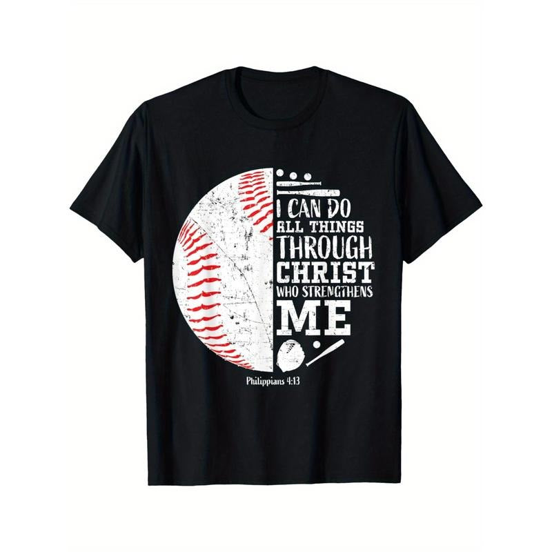 Christian baseball, I can do everything, religious poetry, gift t-shirts Made in USA Hoodie, Sweatshirt | TeeBloomCo.com