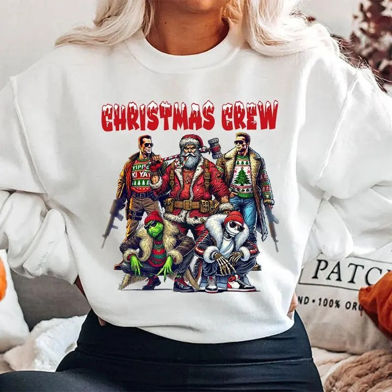 Christmas CREW Shirt, Christmas Movies Characters Shirt, Xmas Graphic Tee, Christmas Sweatshirt, Hoodie, T