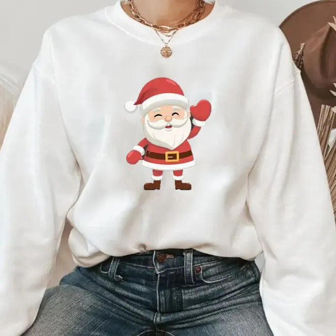 Christmas Crewneck Vintage Santa Sweatshirt, Retro Christmas Holiday Shirt, Vintage Sweatshirt, Christmas Sweatshirt,...