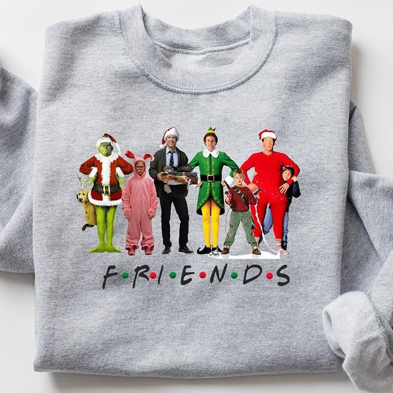 Christmas Movie Characters Crewneck Sweatshirt, Hoodie, T-shirt, Cute Christmas Gifts | TeeBloomCo.com