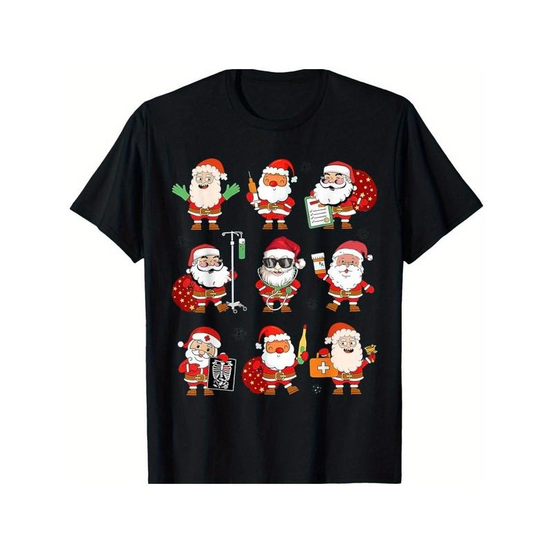 Christmas Nurse Squad, Nurse Santa Claus, Xmas Nurse Crew T-Shirt for Men Women, Christmas Halloween New year...