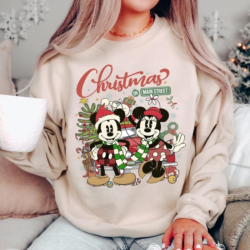 Christmas On Main Street Crewneck Sweatshirt, Hoodie, T-shirt | TeeBloomCo.com