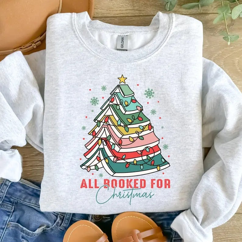 Christmas Pencil Tree Teacher SWEATSHIRT, Teacher Coquette Bow SWEATSHIRT, Teacher Christmas Shirt , Gift for Teacher,...