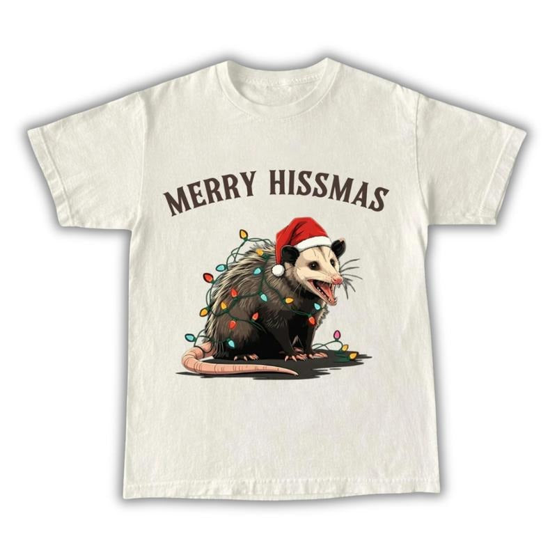 Christmas Possum Shirt, Funny Christmas Lights Possum, Happy Holiday Christmas Shirt Hoodie, Sweatshirt | TeeBloomCo.com