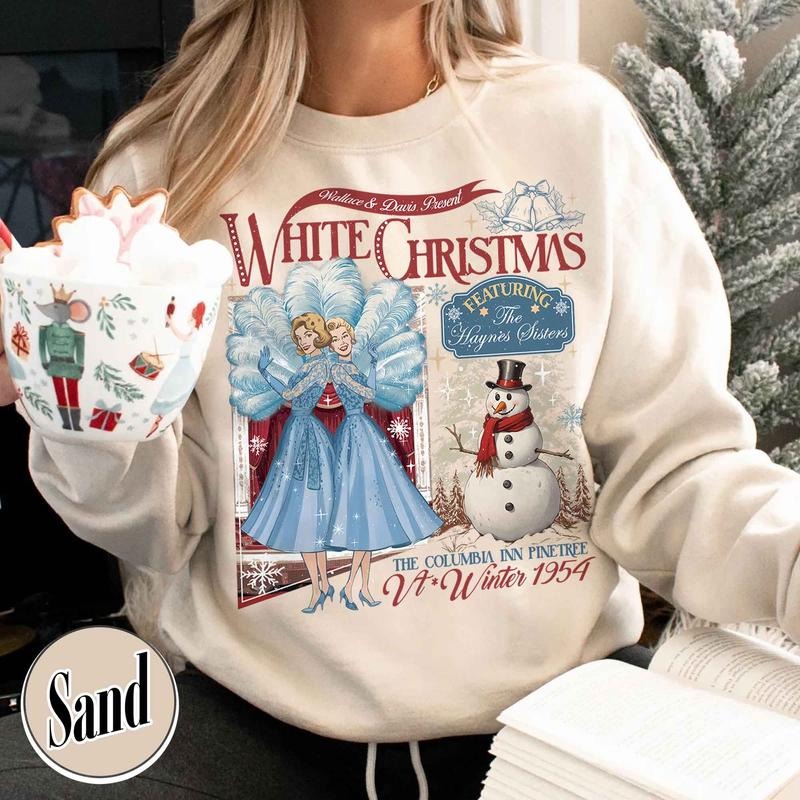 Christmas Sister sweatshirt, Christmas Shirt, Christmas Movie Watching Shirt, Christmas Holiday Shirt, Wallace and Davis...
