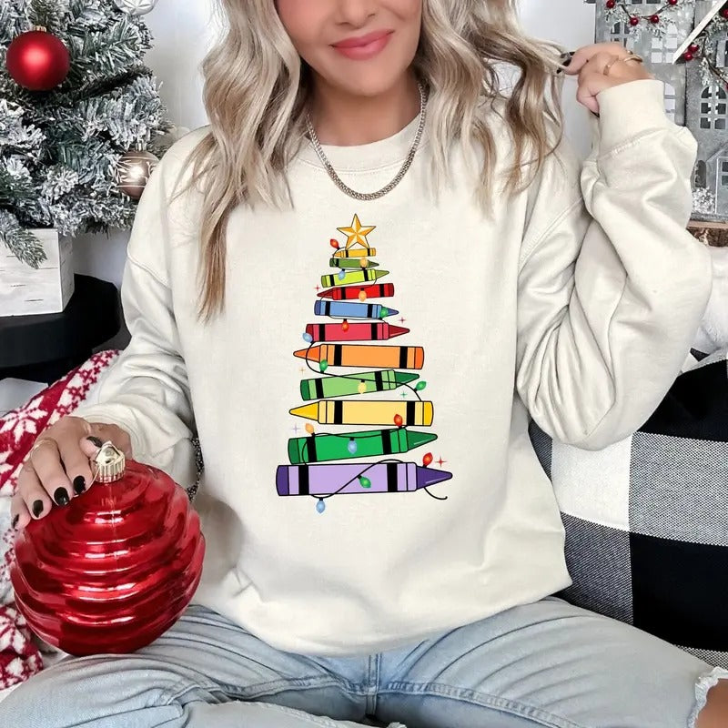 Christmas Teacher Sweatshirt, Christmas Gift For Teacher, Teaching Tee, Teachers Day, Teachers Life Shirt, Teacher...