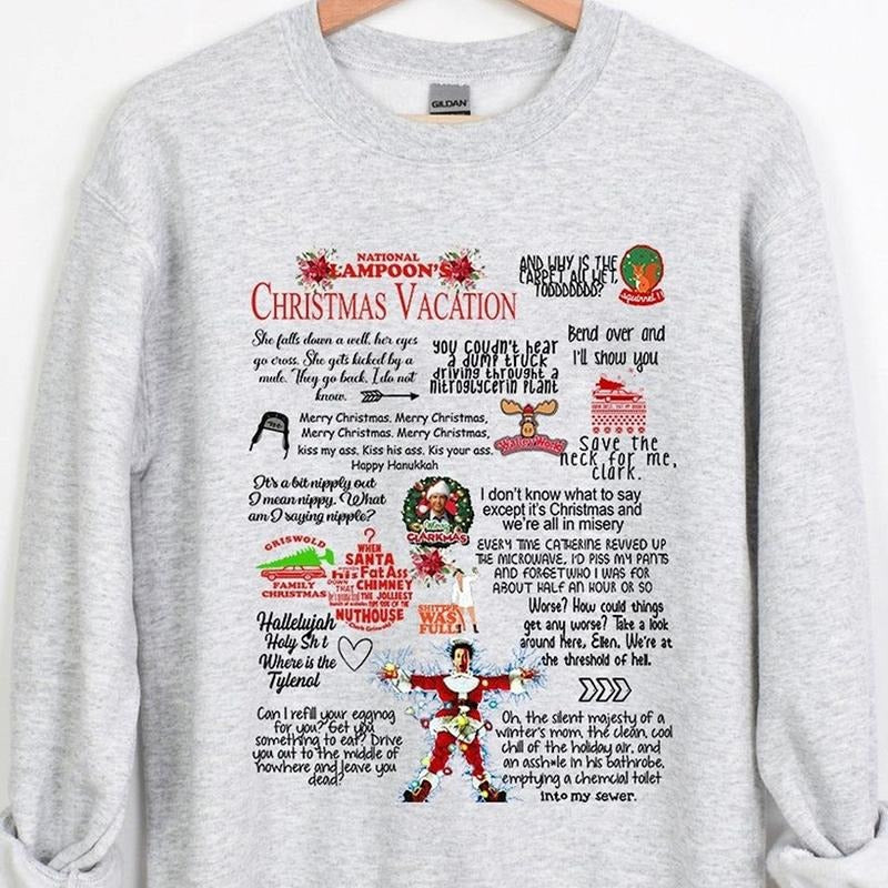 Christmas Vacation Rant Crewneck Sweatshirt, Hoodie, T-shirt, Cute Christmas Gifts | TeeBloomCo.com