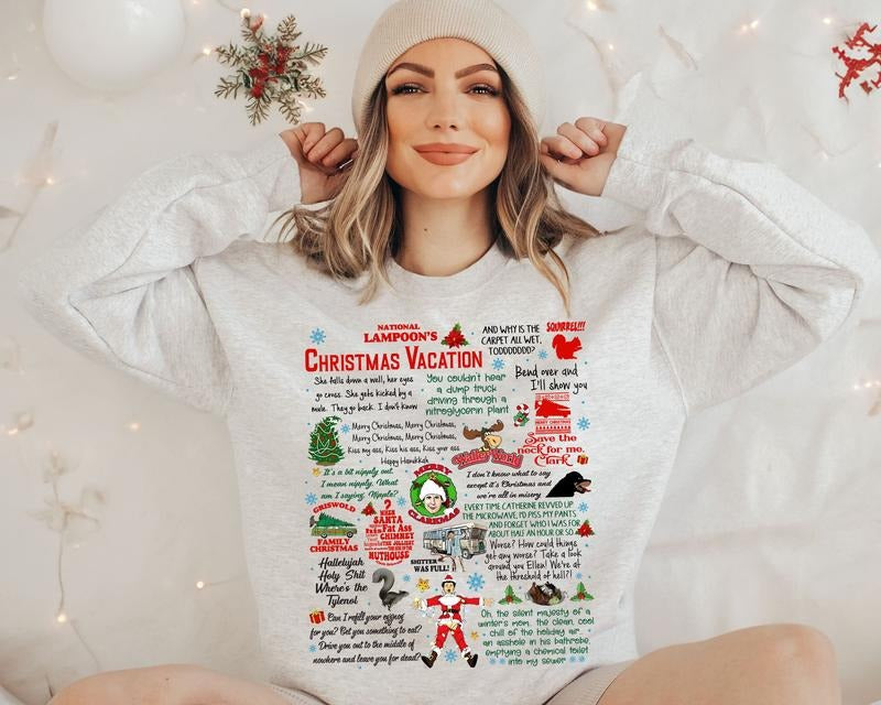 Christmas Vacation Rant Sweatshirt, Christmas Vacation Quotes, Clark Griswold Sweatshirt, National Lampoons Vacation...