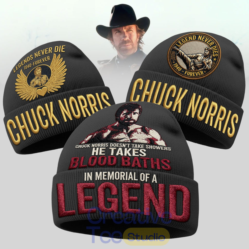 Chuck Norris “Legend Never Die” Beanie