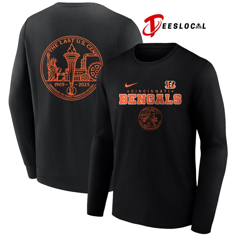 Cincinnati Bengals the last US cent honoring 116 years of America history shirt