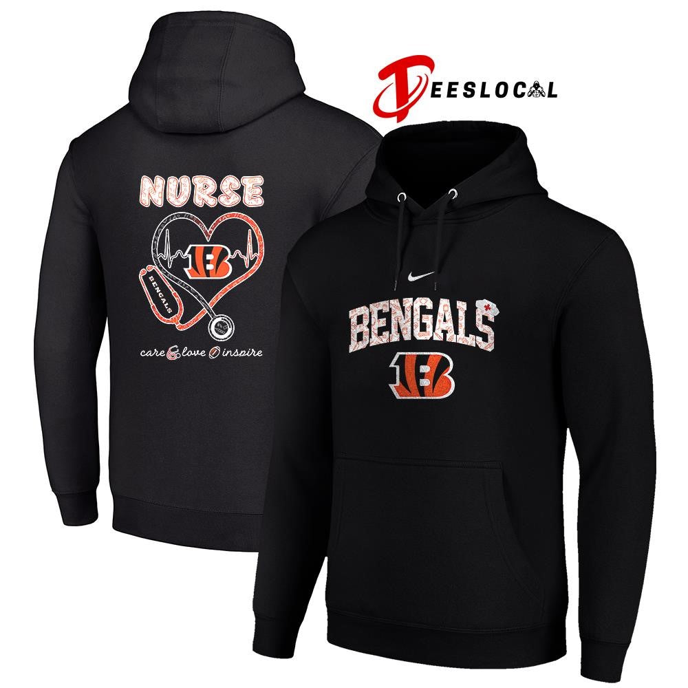 Cincinnati Bengals x Nurse care love inspire logo shirt