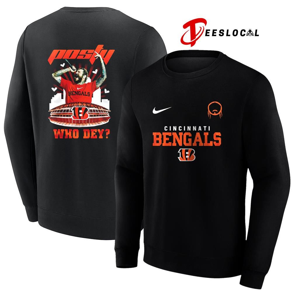 Cincinnati Bengals x Post Malone Posty stadium shirt