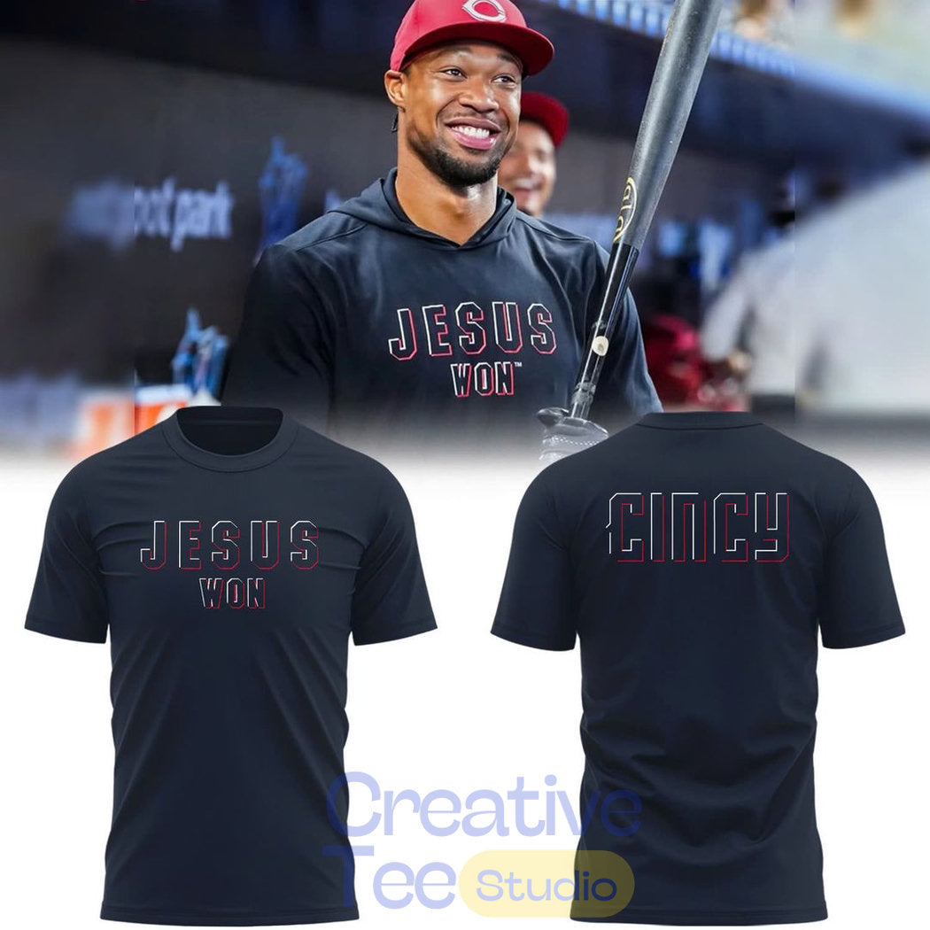 Cincinnati Reds Jesus Won “Cincy” Special Edition T-Shirt