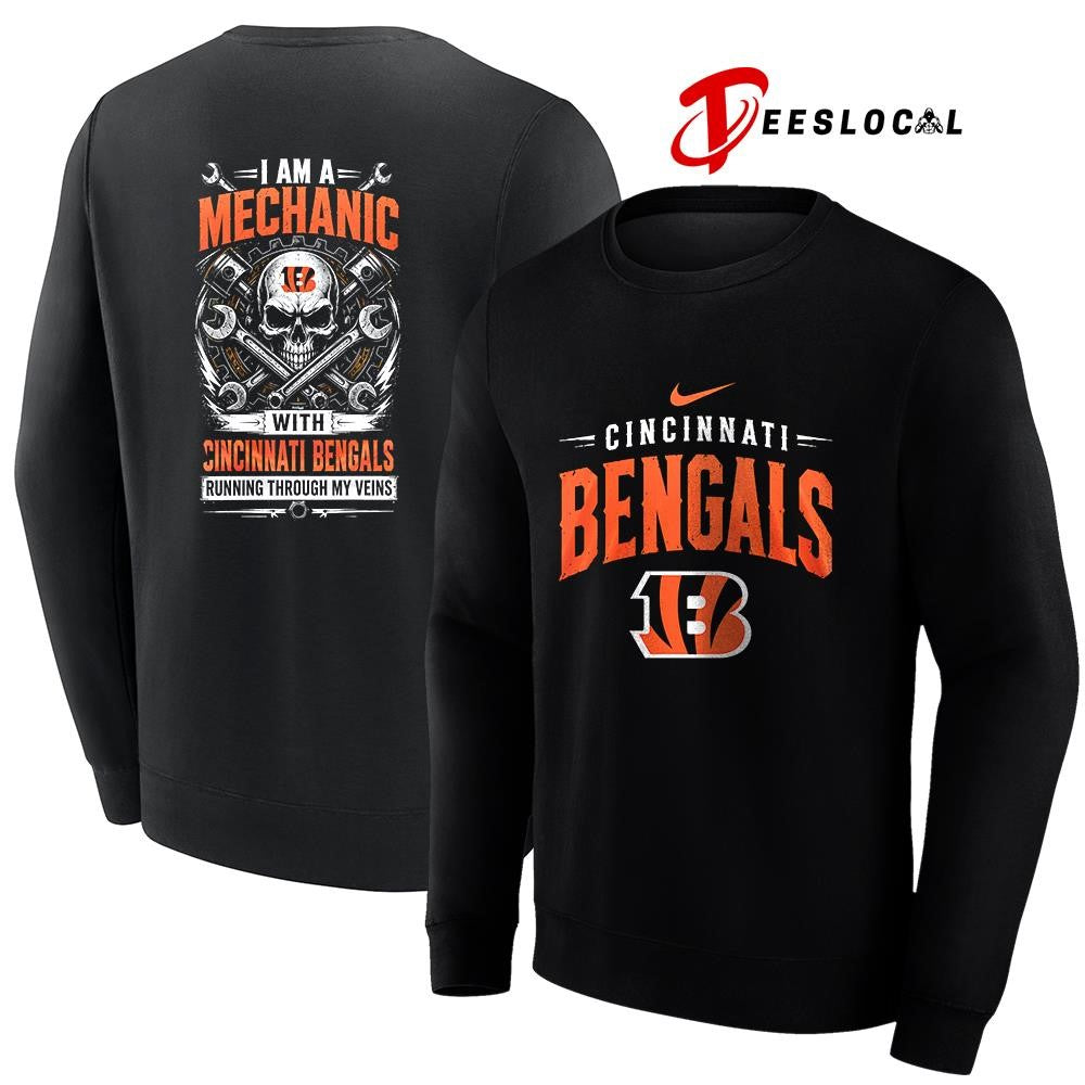 CincinnatiBengalsIamamechanicrunningthroughmyveinsskeletonshirt
