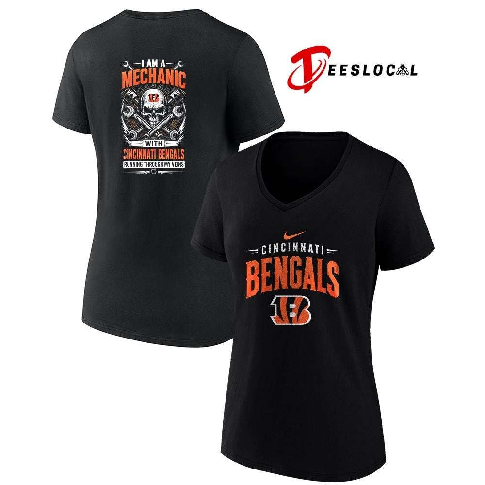 CincinnatiBengalsIamamechanicrunningthroughmyveinsskeletonshirt