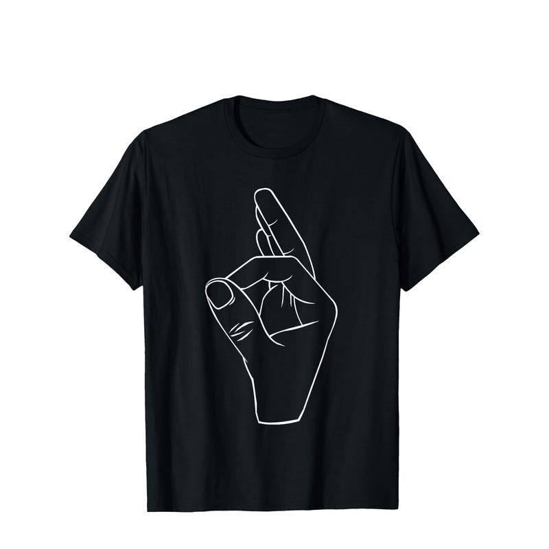 Circle Game You Looked Prank Finger OK Hand Game T-Shirt Selected pure cotton interesting design DIY short sleeve t-shirt...