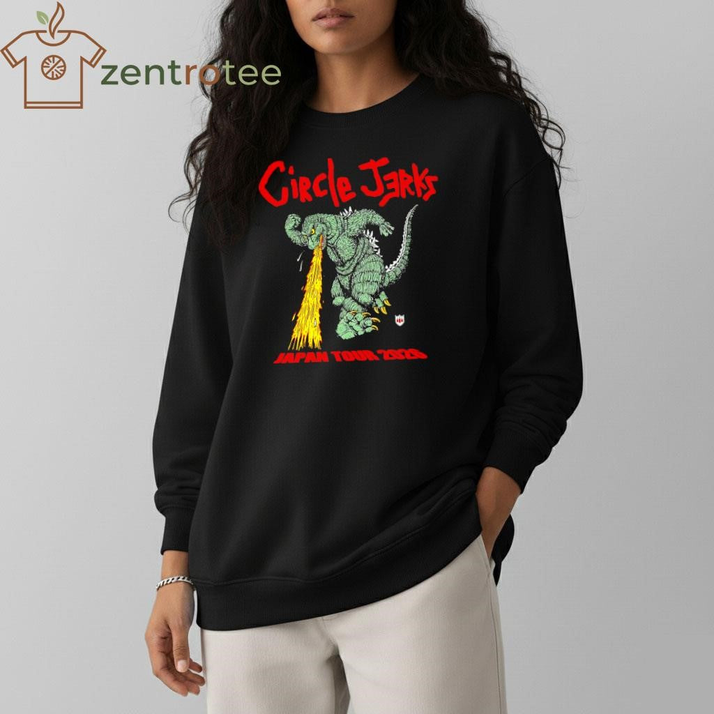Circle Jerks Japan Tour 2026 Godzilla tee