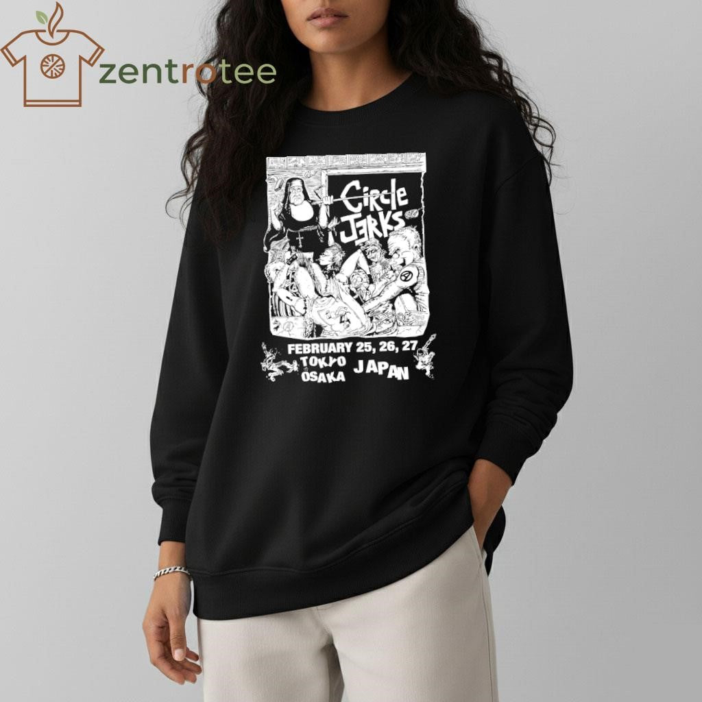Circle Jerks Japan Tour 2026 Merch Classroom Mineral Wash tee