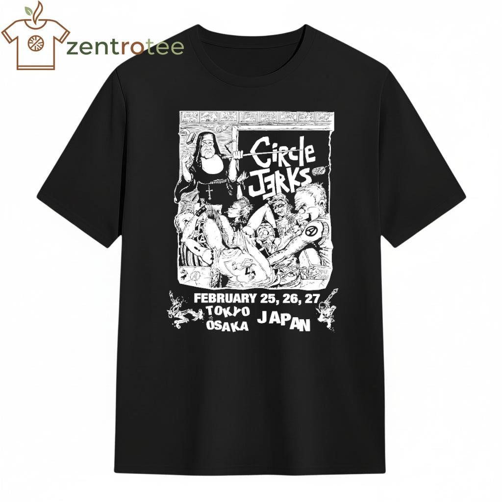 Circle Jerks Japan Tour 2026 Merch Classroom Mineral Wash tee