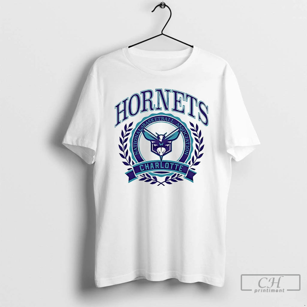 Classic 2025 Nba Charlotte Hornets Crest T-Shirts, Hoodie, Sweatshirt | TeeBloomCo.com