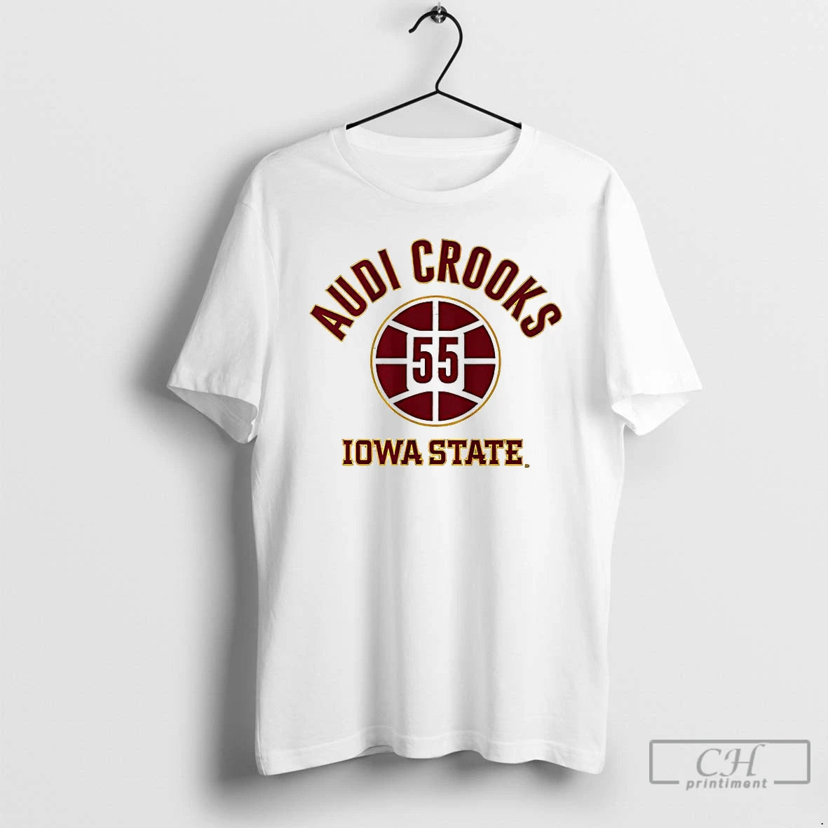 Classic Audi Crooks Iowa State Cyclones Basketball Name And Number 55 Ball T Shirts Sweater Hoodie, Sweatshirt