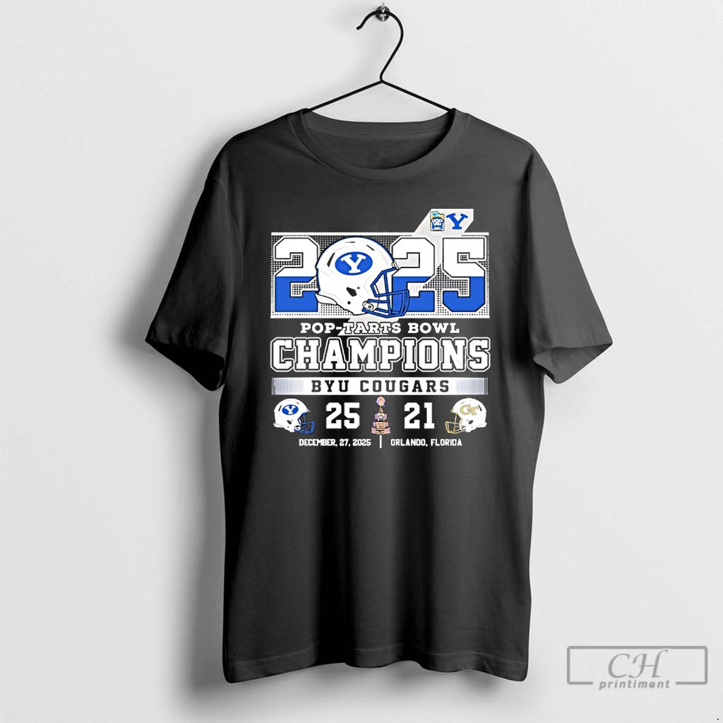 Classic Byu Cougars 2025 Pop Tarts Bowl Champions 25 21 T-Shirts, Hoodie, Sweatshirt | TeeBloomCo.com